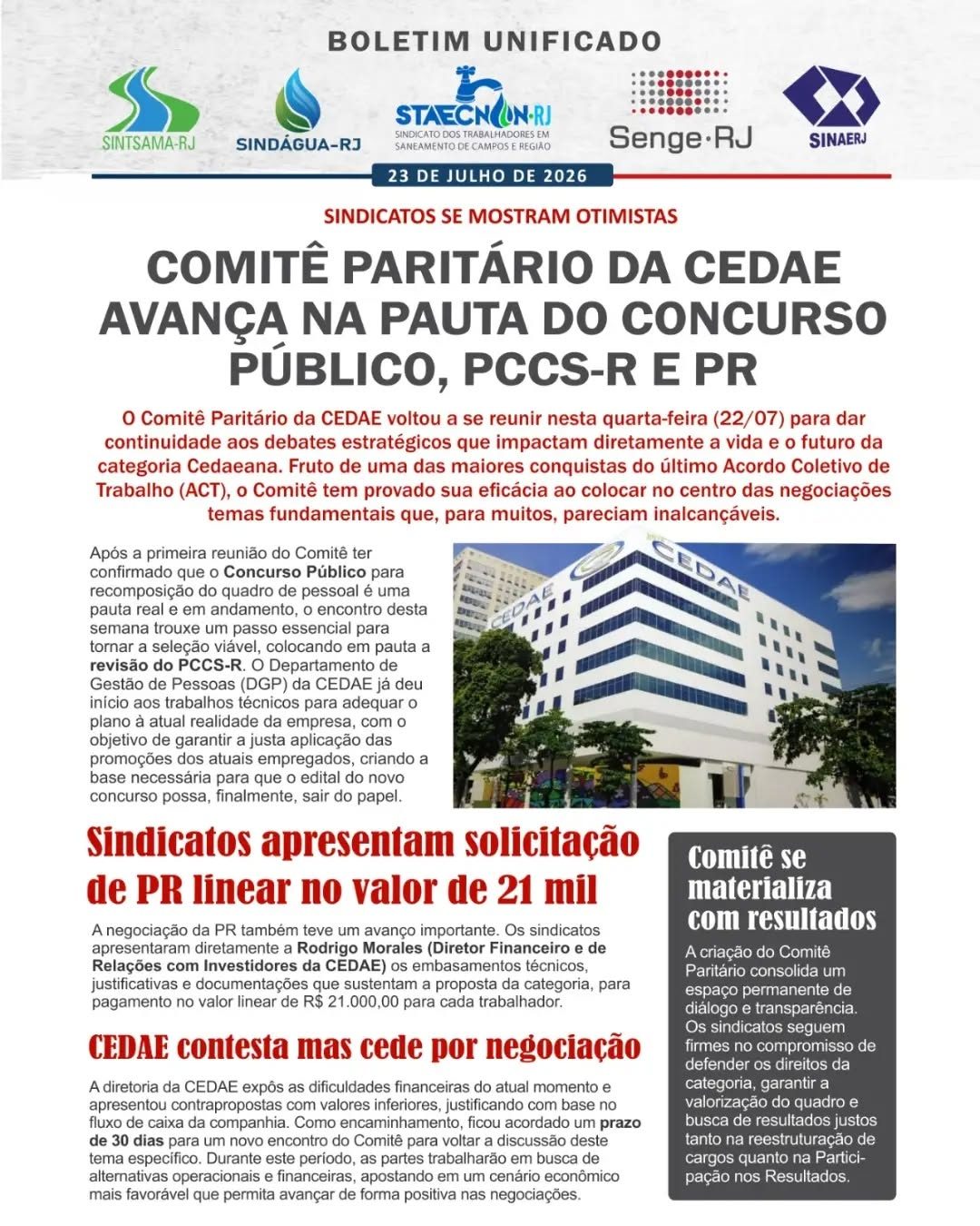 Boletim publicado em 23/07/2026