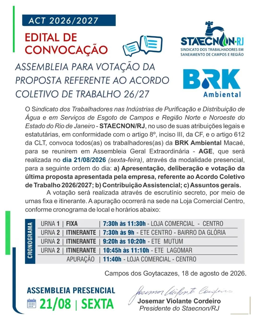 Boletim publicado em 18/08/2026