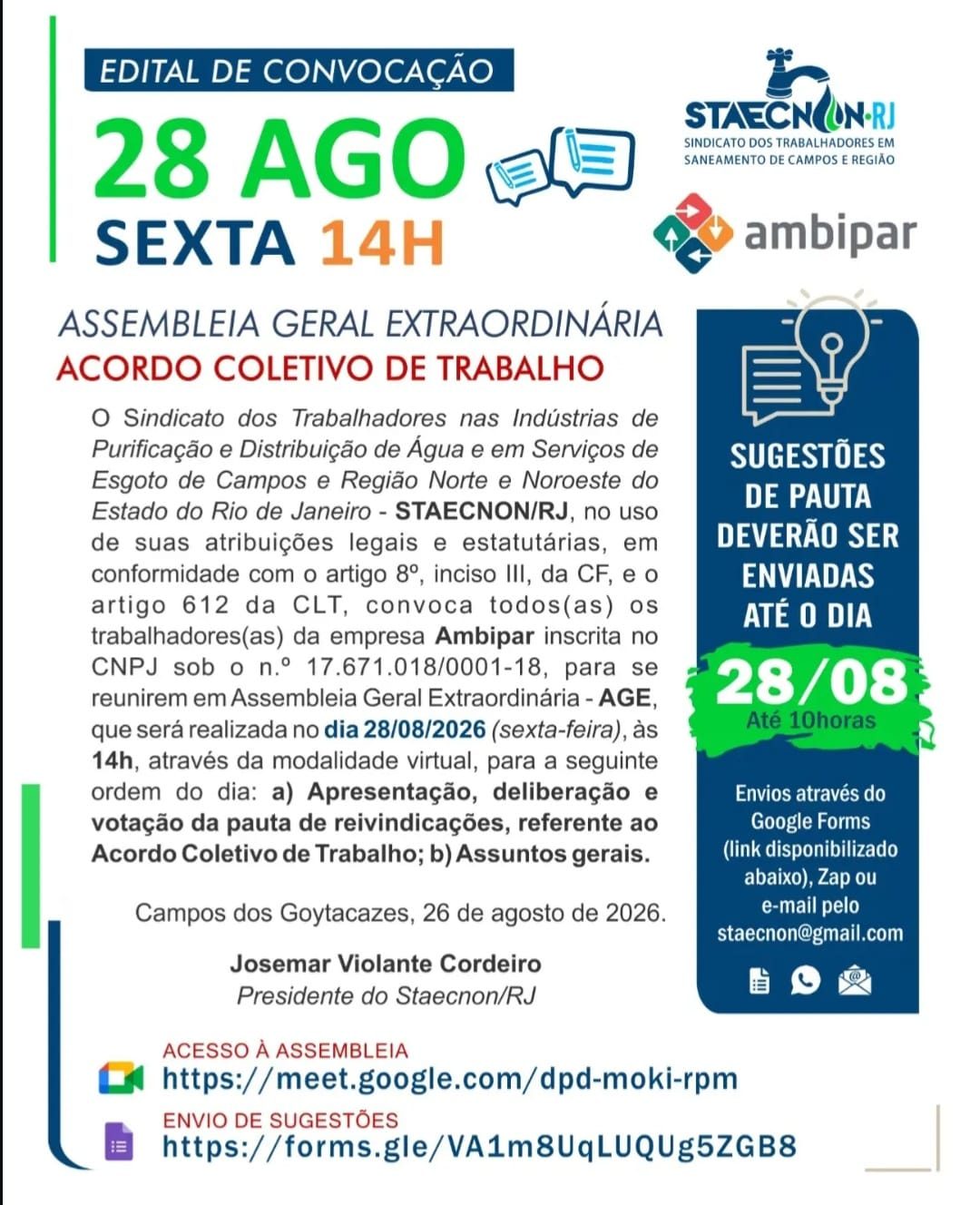 Boletim publicado em 26/08/2026