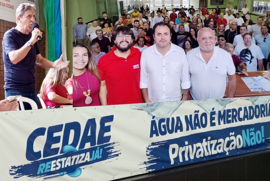Lançada na sede do STAECNON/RJ campanha em defesa da água pública no Estado do Rio de Janeiro