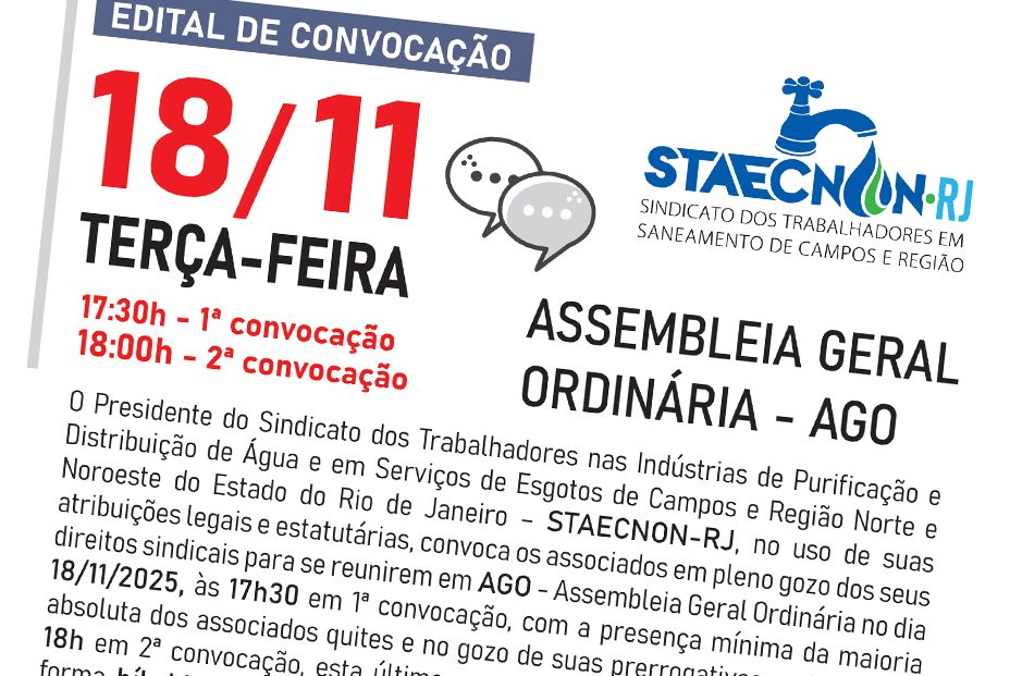 Edital de Convocação para Assembleia Geral Ordinária