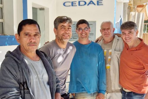 Diretor Fernando Soares na Cedae em Varre-Sai.