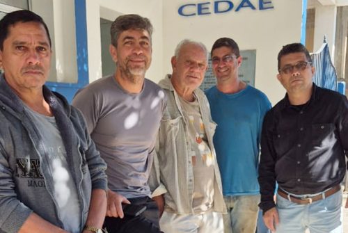Diretor Fernando Soares na Cedae em Varre-Sai.